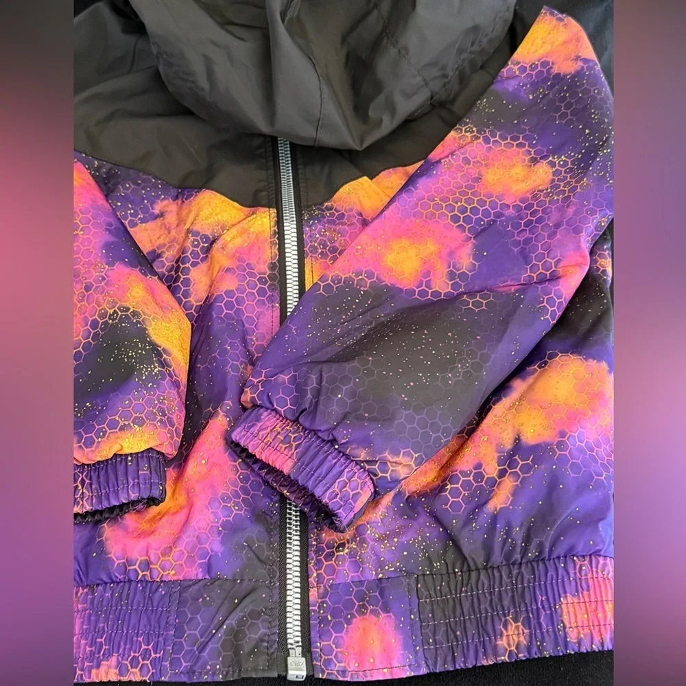 Nike Kids Purple, Pink & Orange Hooded Windbreaker Jacket 3T